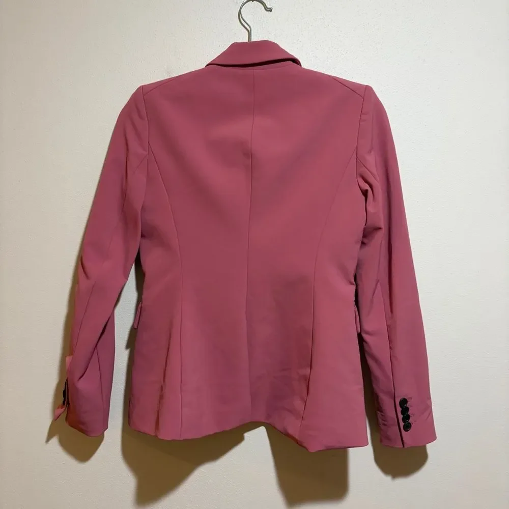 Veronica Beard Cutaway Dickey Jacket Mauve Pink